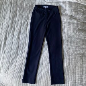 These small petite navy blue pants.